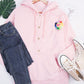 Relaxte hoodie met trekkoorden