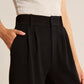 Sophie - Zwarte Getailleerde Broek