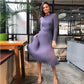 Jimena | Houd contact met midi-jurk