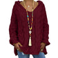 | Pull en tricot avec capuche