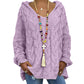 | Pull en tricot avec capuche