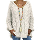 | Pull en tricot avec capuche