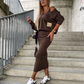 Sharon - Elegante Set Met Rok En Trui