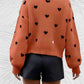Heart | Oversized trui met ronde hals