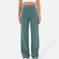 I Pantalon taille haute élastique
