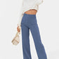 I Pantalon taille haute élastique