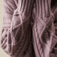 CRIPES - Pullover mit Stehkragen und Aran-Muster