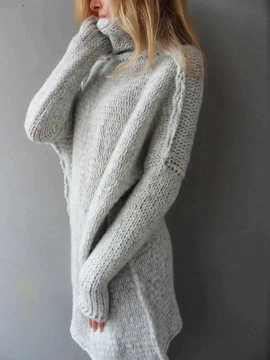 Cripes - Pull col roulé oversize gris