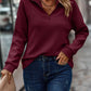 Fania | Pull Col V Zippé Élégant pour Femmes