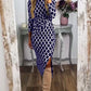 Robe fendue avec motif en écailles