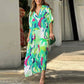 Vestido midi de colores