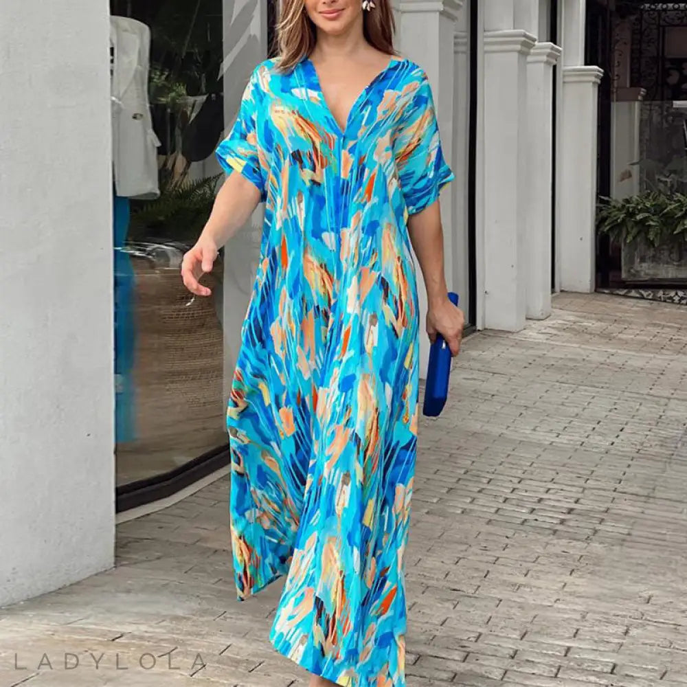 Vestido midi de colores