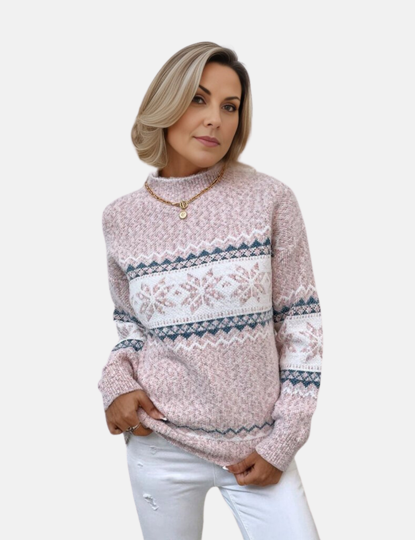 Winter Pullover | Warme Trui voor de Winter met Trendy Sneeuwpatroon