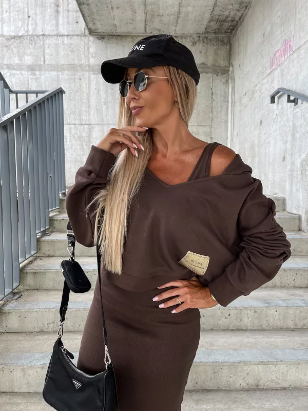 Sharon - Elegante Set Met Rok En Trui
