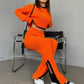 Sartoria™️ Randversierde jas & Casual broek Tweedelige sets