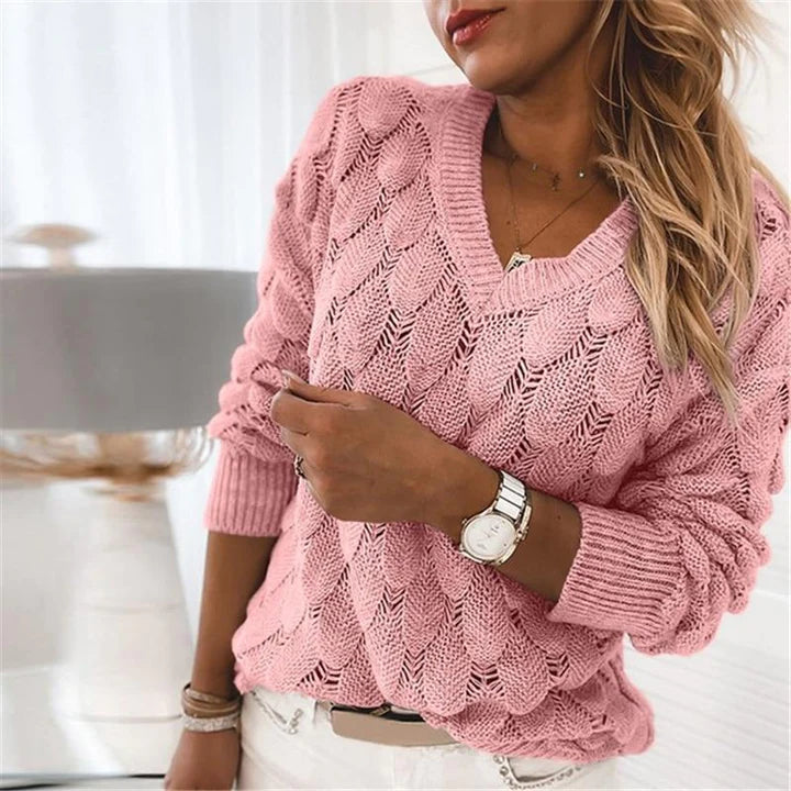 CRIPES - V-Ausschnitt Strickpullover