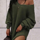 Marivic | Oversized gebreide off shoulder trui