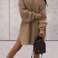 Marivic | Oversized gebreide off shoulder trui