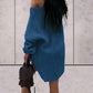 Marivic | Oversized gebreide off shoulder trui