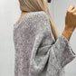 Cripes Pull cape élégant en tricot pour femmes