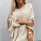 Cripes Pull cape élégant en tricot pour femmes