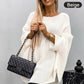 Cripes Pull cape élégant en tricot pour femmes