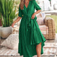 Robe Élégante Longue Bohême à Encolure en V Fendue