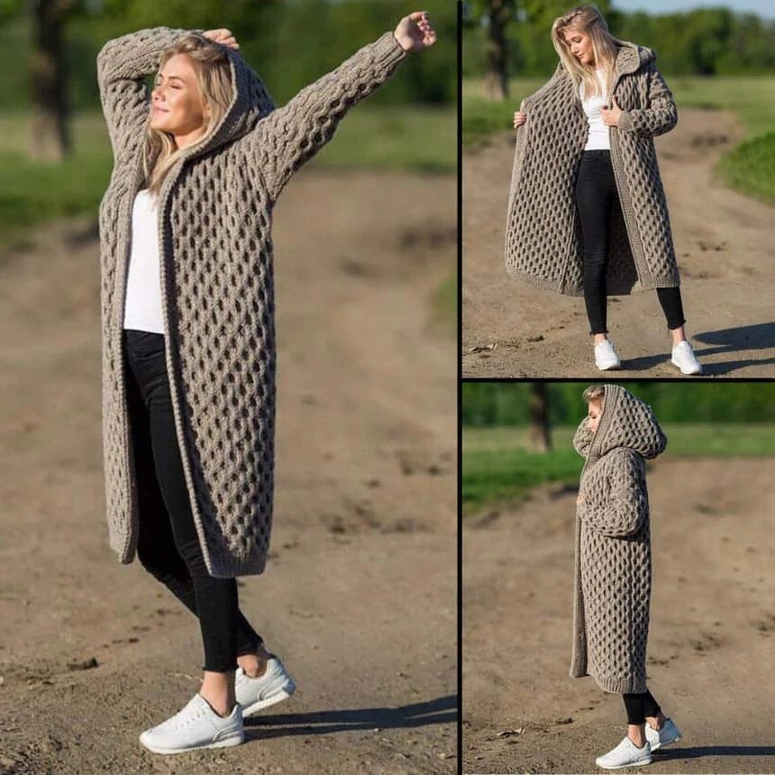 Veala | Groot Comfortabel Trendy warm Vest met capuchon