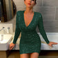 Jurk met glitters en pailetten