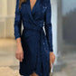 Victoria | Elegante Luxe Jurk met volledige mouwen