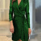 Victoria | Elegante Luxe Jurk met volledige mouwen