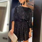 Mini-robe de soirée ample Cripes