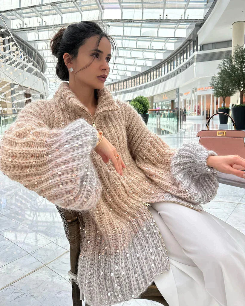 Veala | Modieuze elegante zijden vesttrui